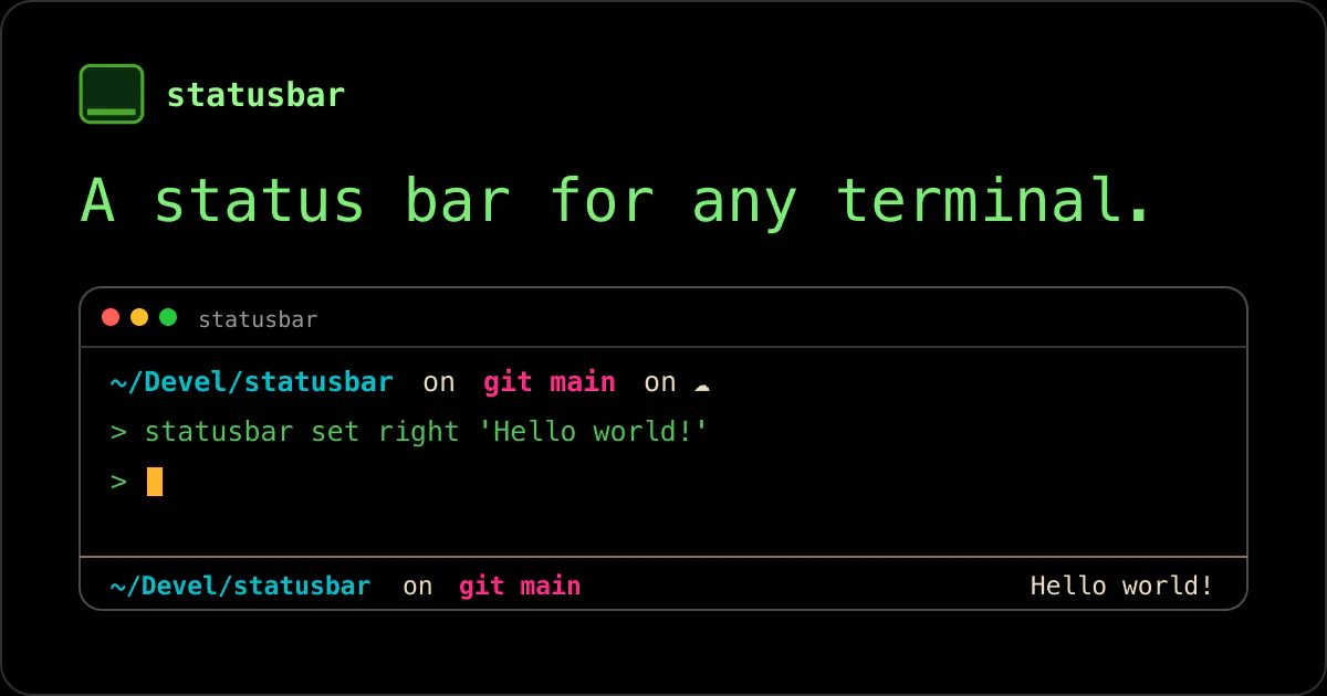statusbar screenshot 1