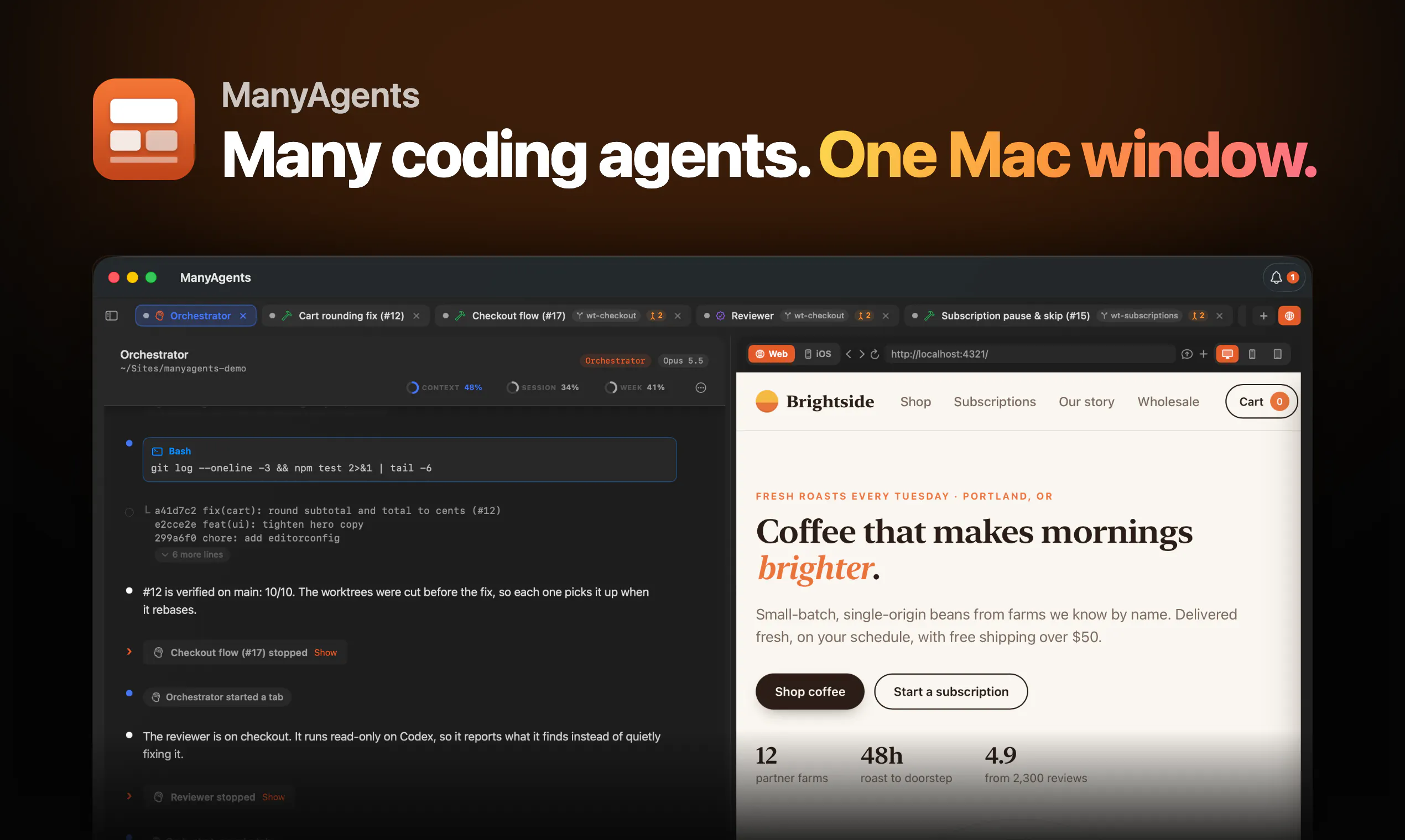 ManyAgents screenshot 1