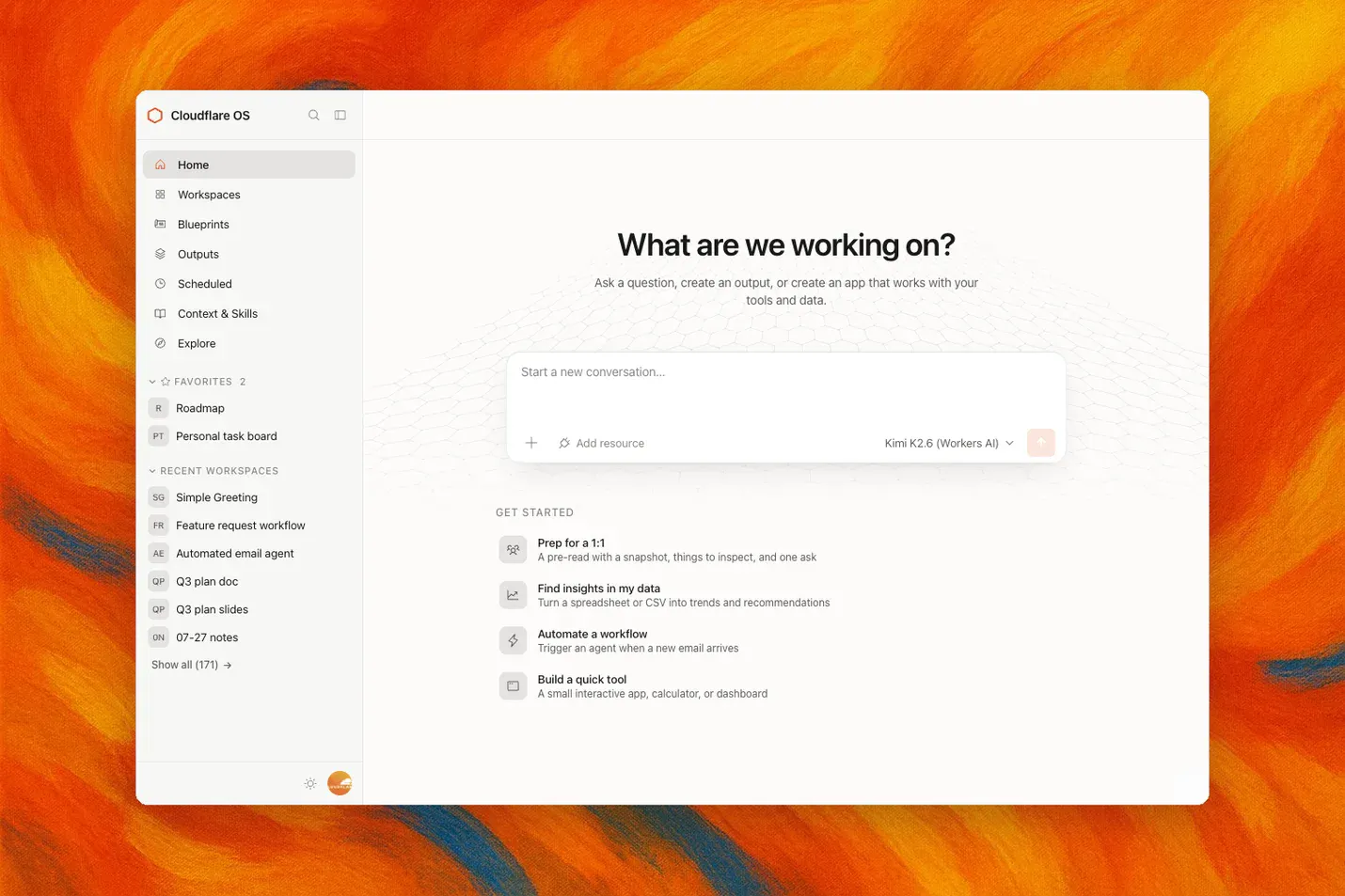 Cloudflare OS screenshot 1
