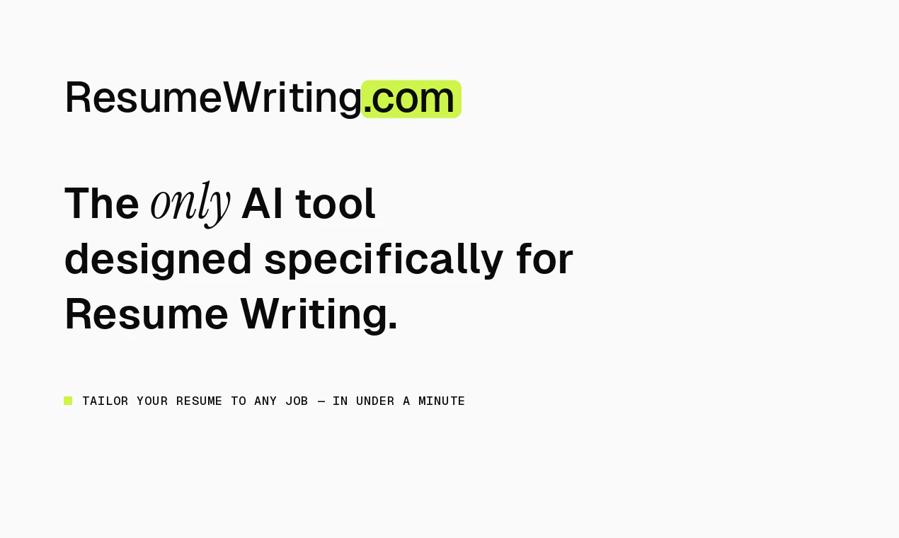 ResumeWriting.com screenshot 1