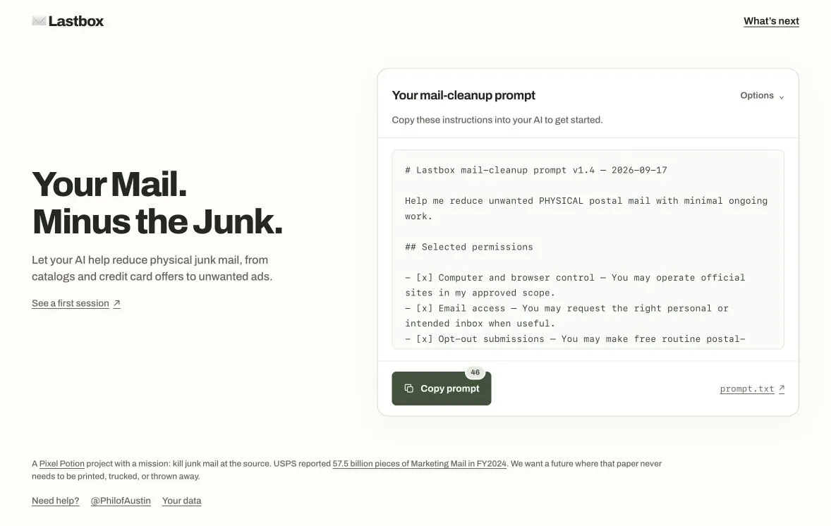 Lastbox screenshot 1