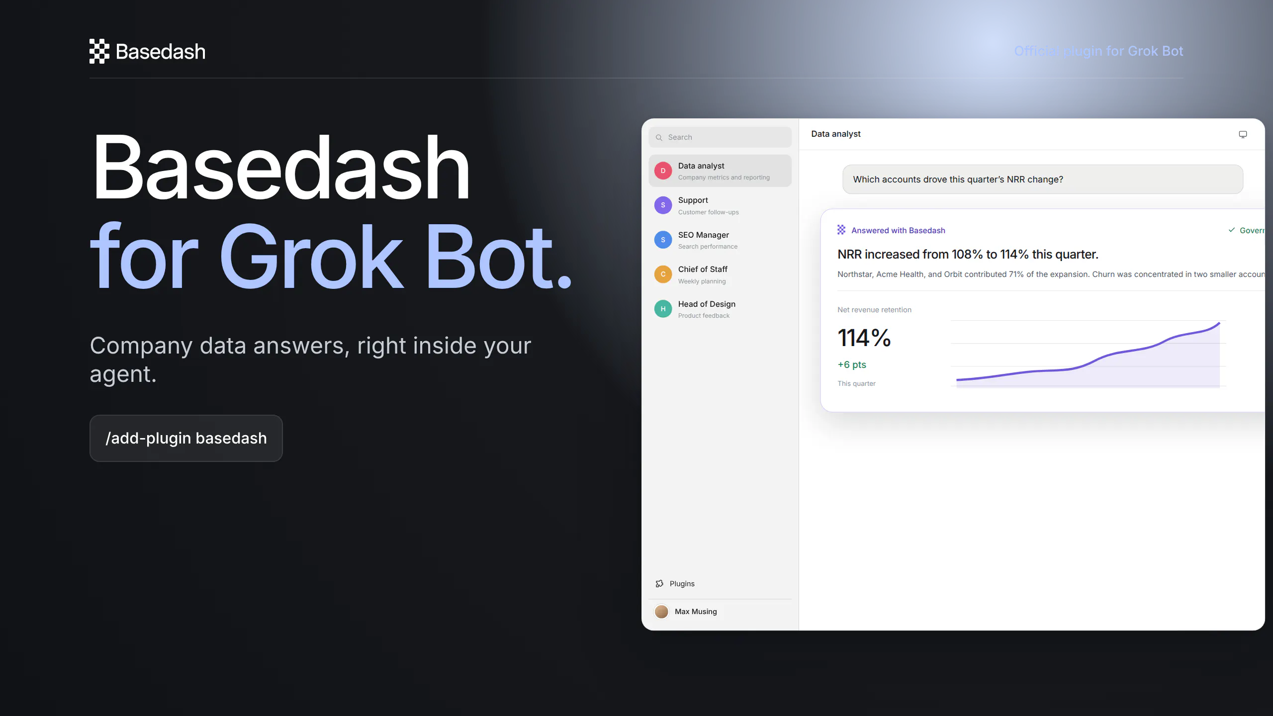 Basedash for Grok Bot screenshot 1