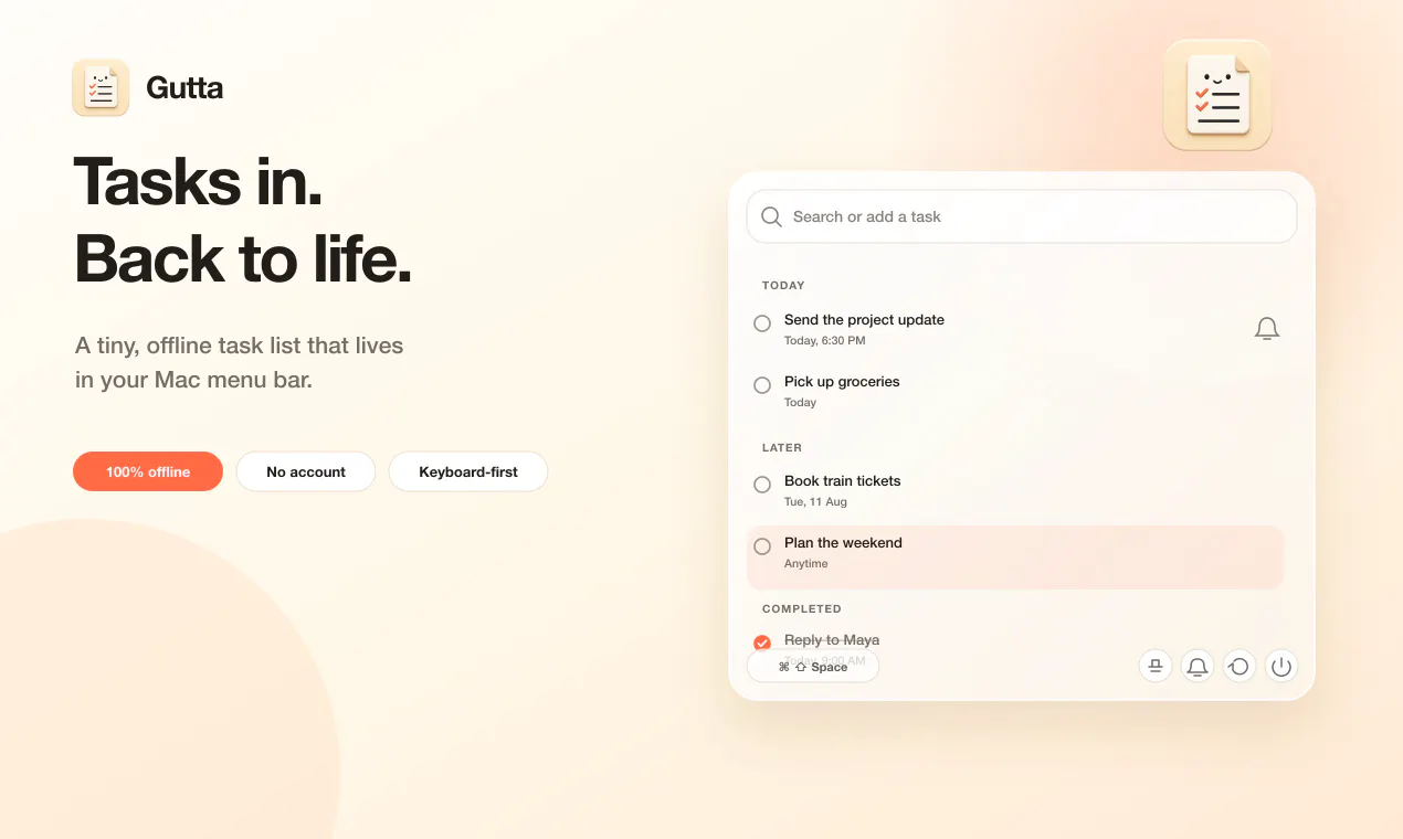 Gutta screenshot 1