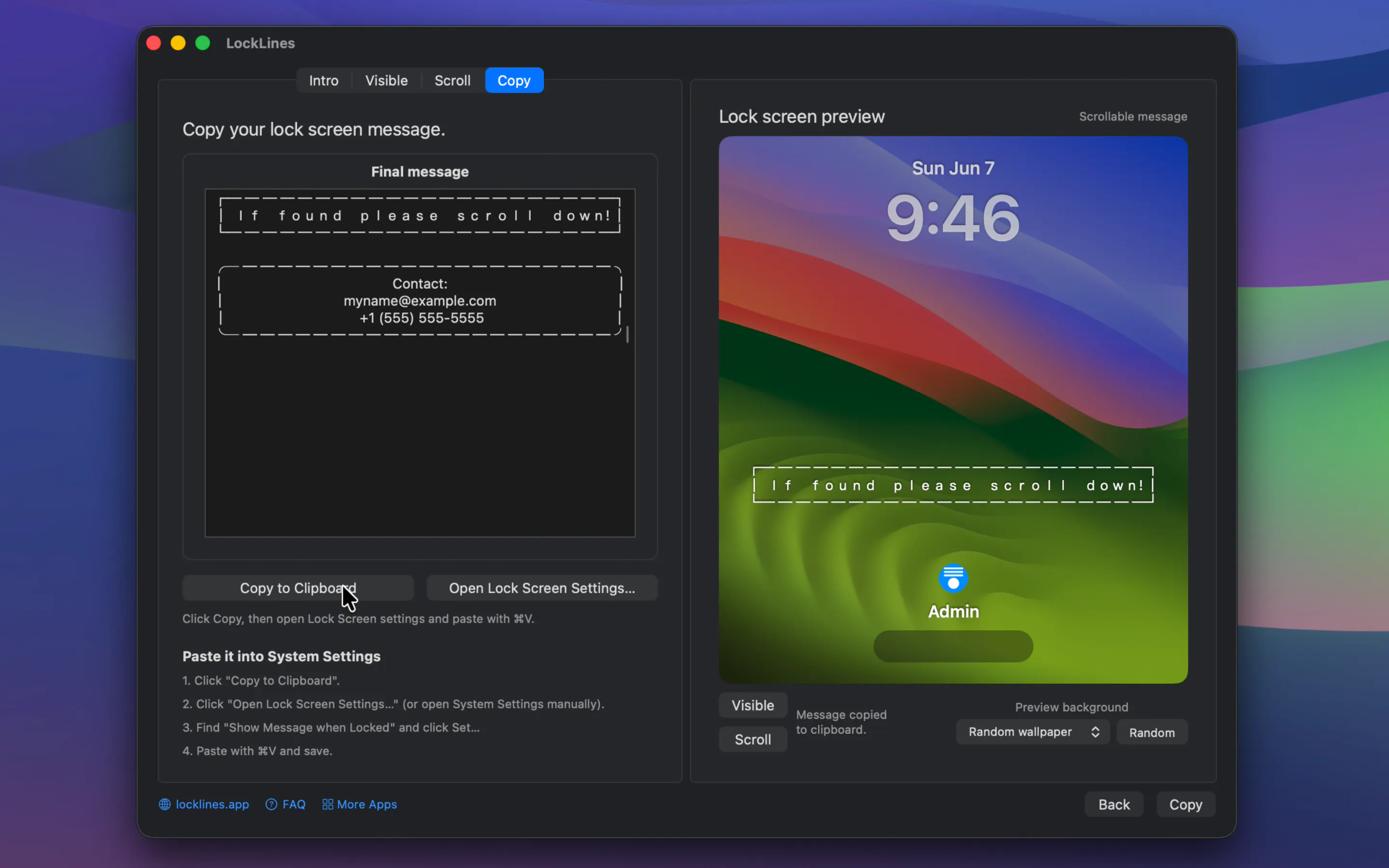 LockLines screenshot 1