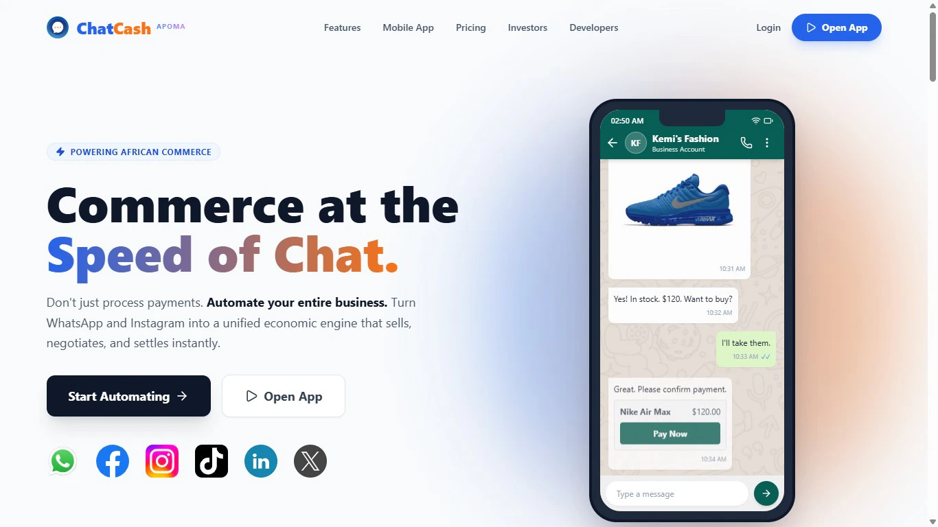 Chat Cash screenshot 1