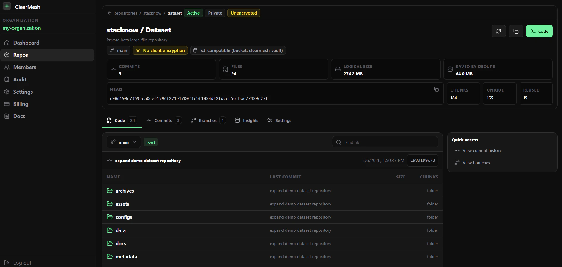ClearMesh screenshot 1