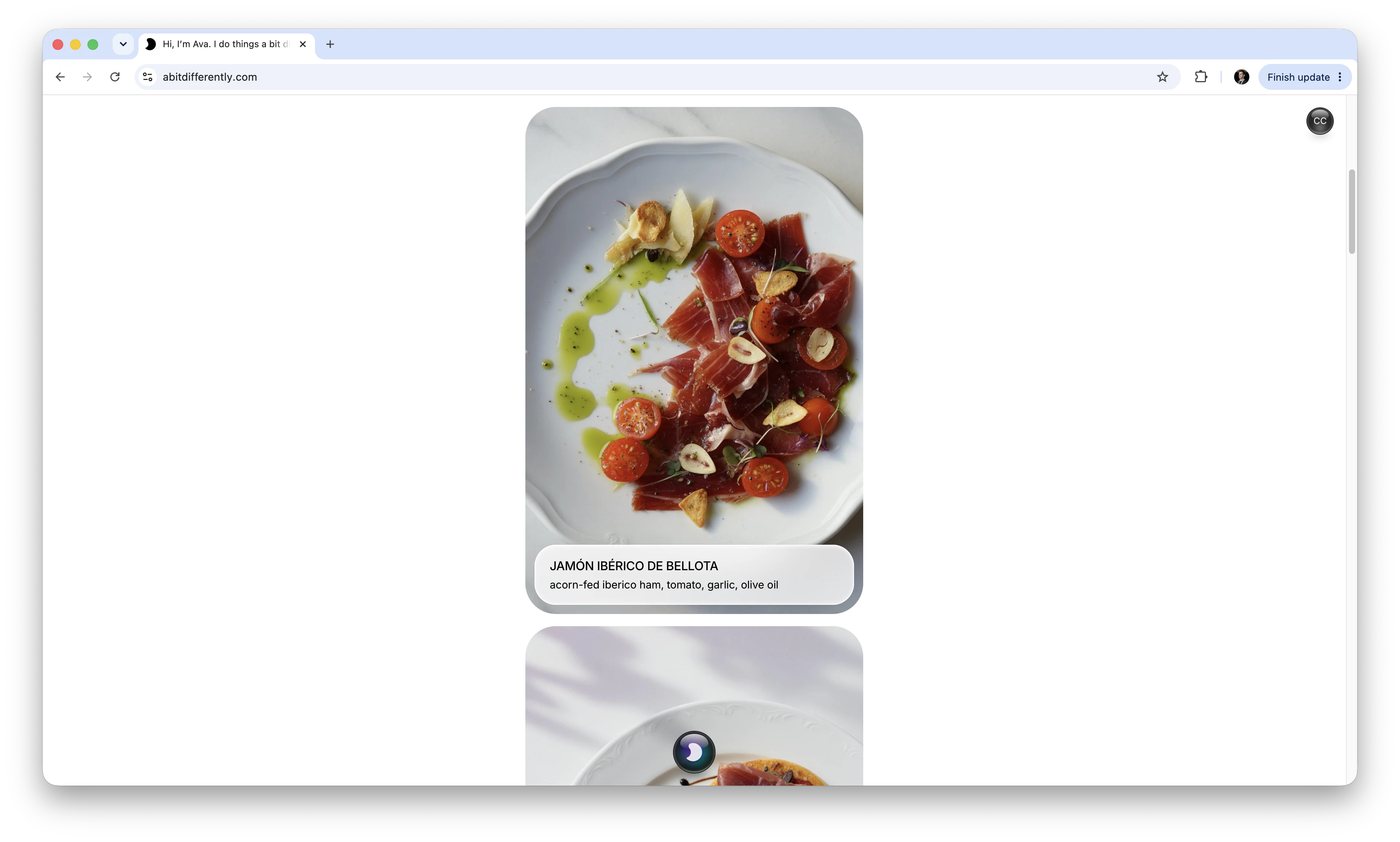 Restaurant Menu Visualizer screenshot 1