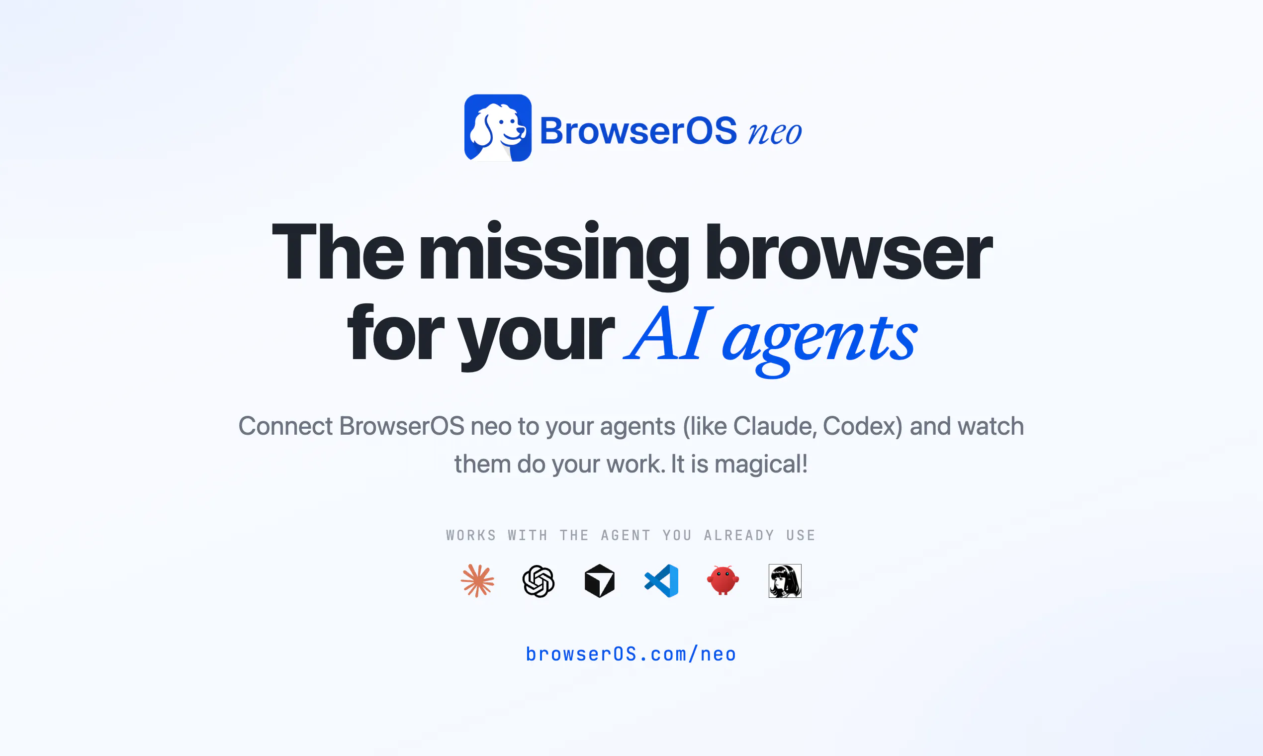 BrowserOS neo screenshot 1
