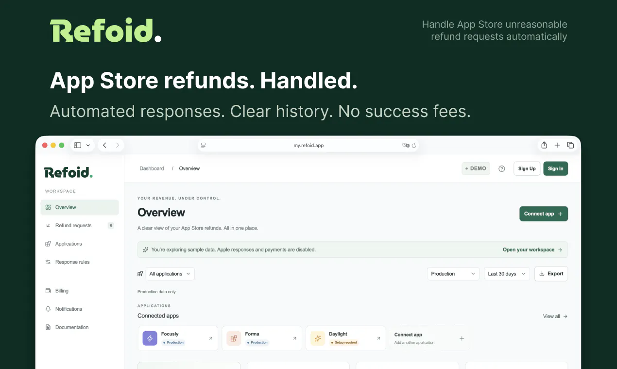 Refoid screenshot 1
