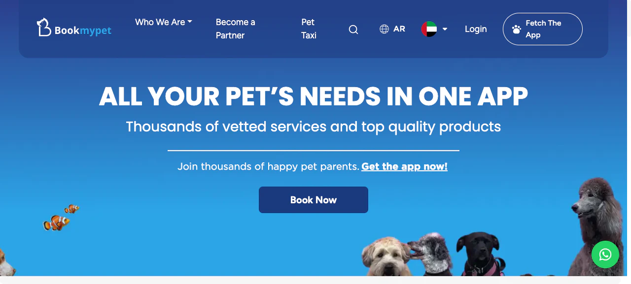 Bookmypet screenshot 1