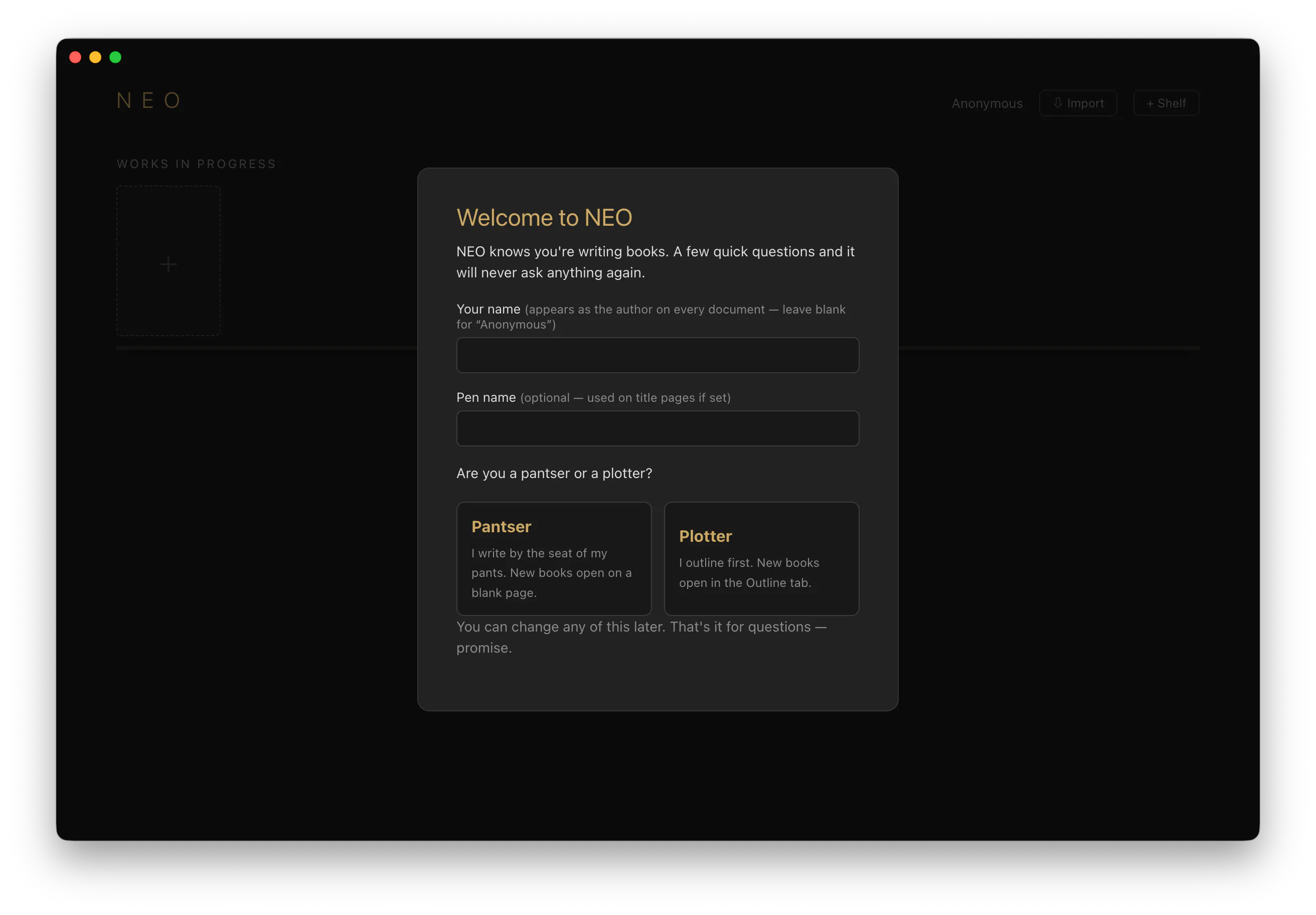 Neo screenshot 1