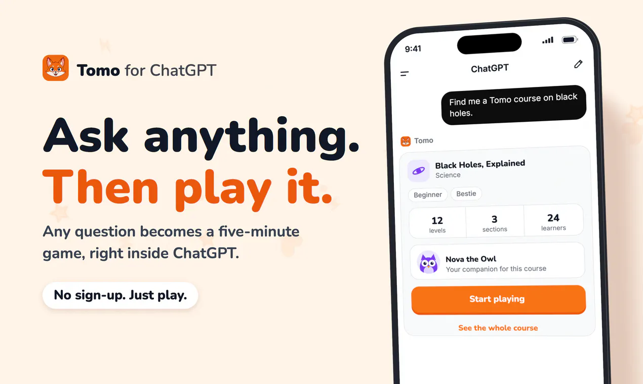 Tomo for ChatGPT screenshot 1