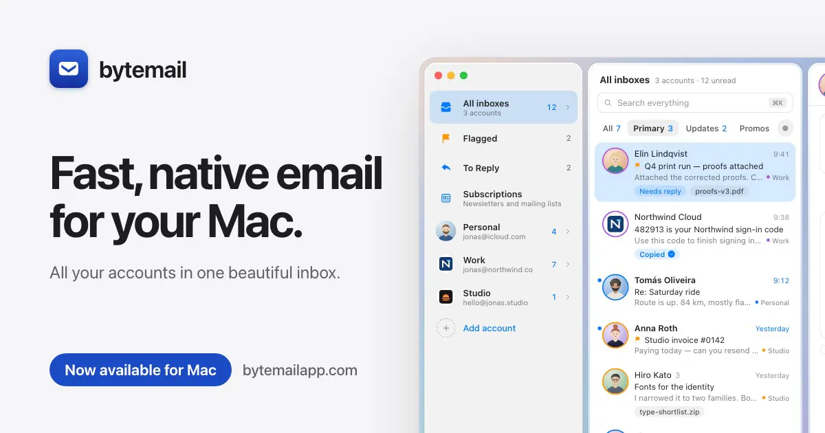 bytemail screenshot 1
