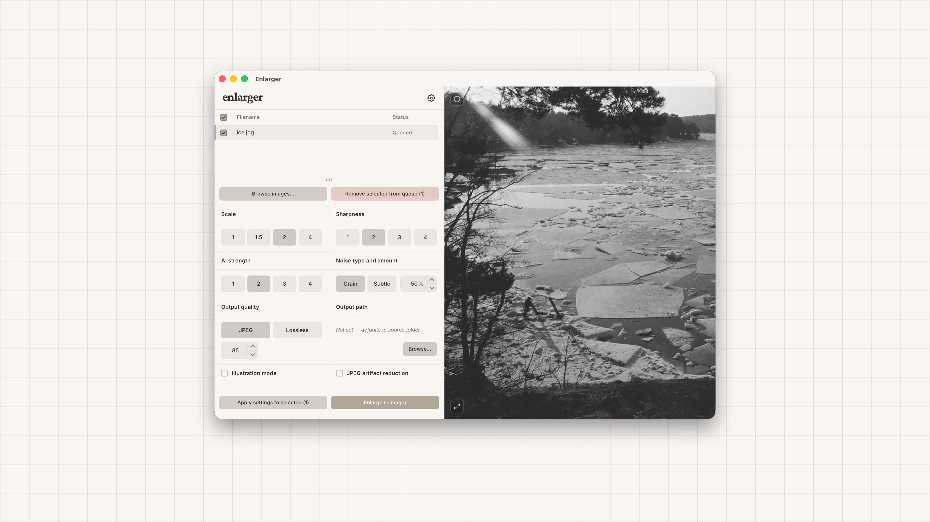 Enlarger screenshot 1