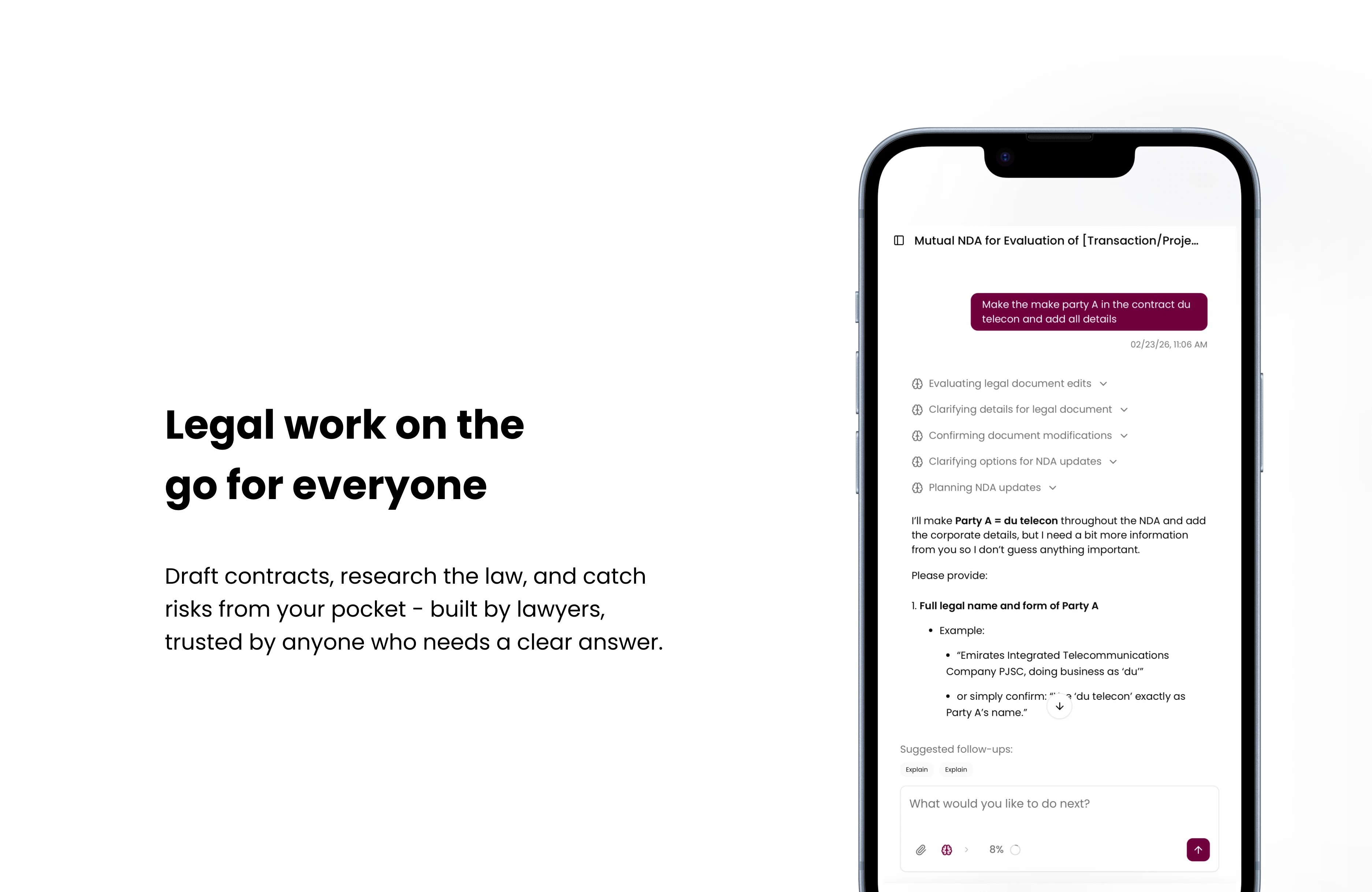 HAQQ Legal AI on Mobile screenshot 1
