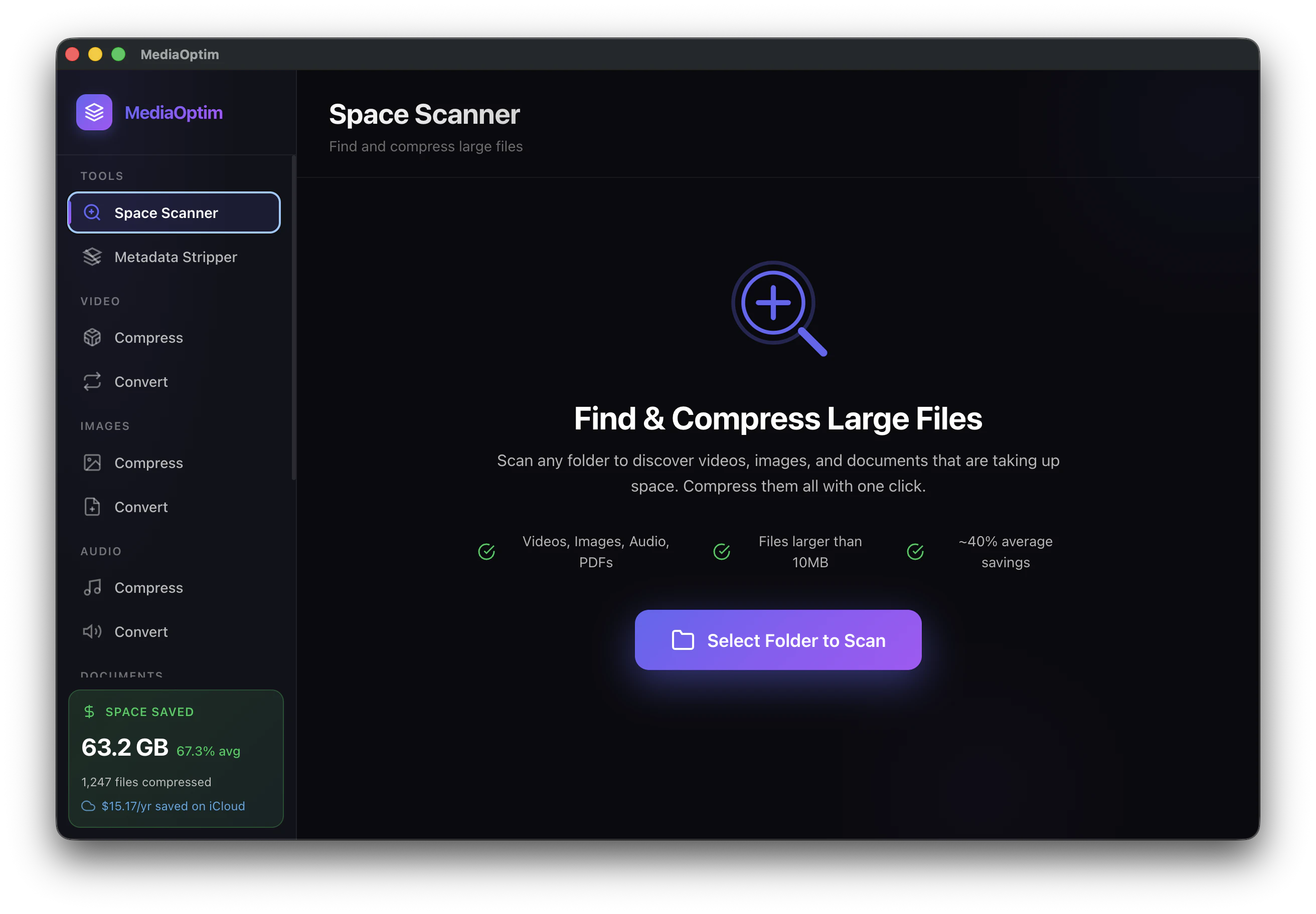 MediaOptim screenshot 1