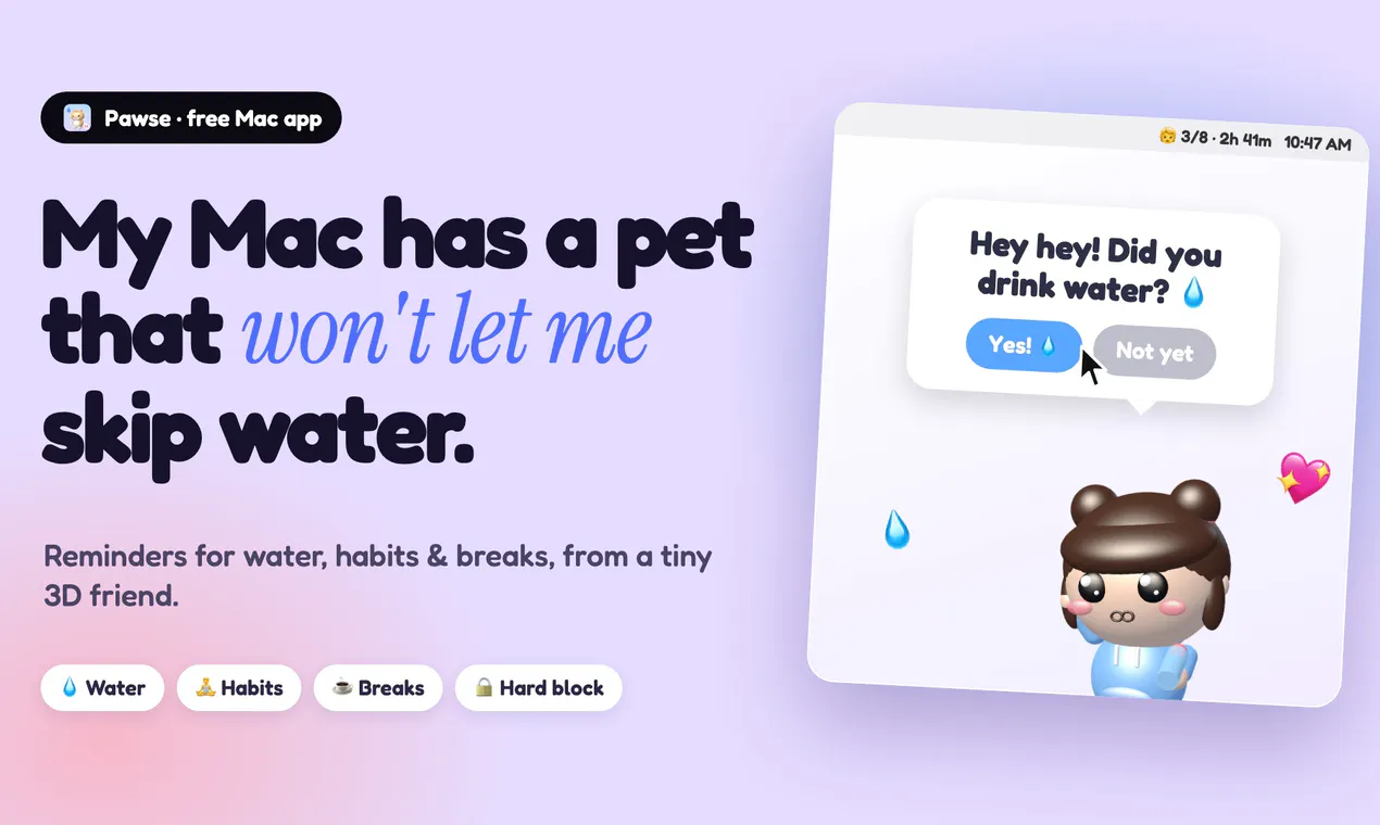 Pawse screenshot 1