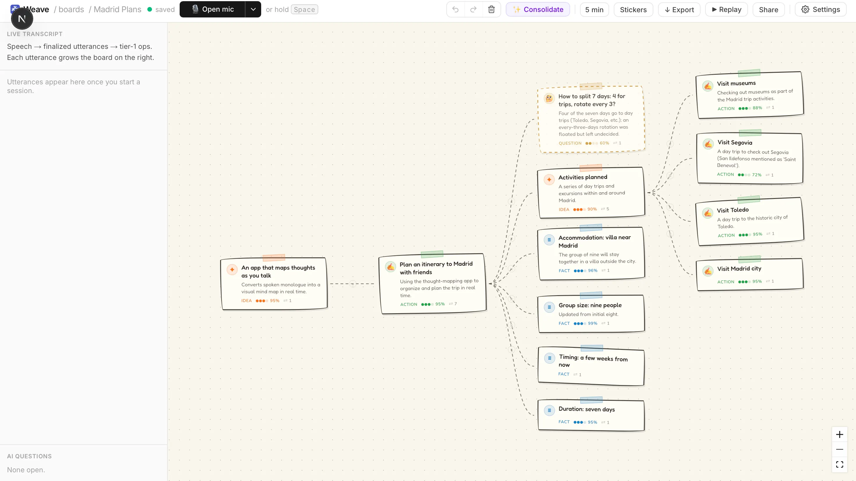 Weave screenshot 1