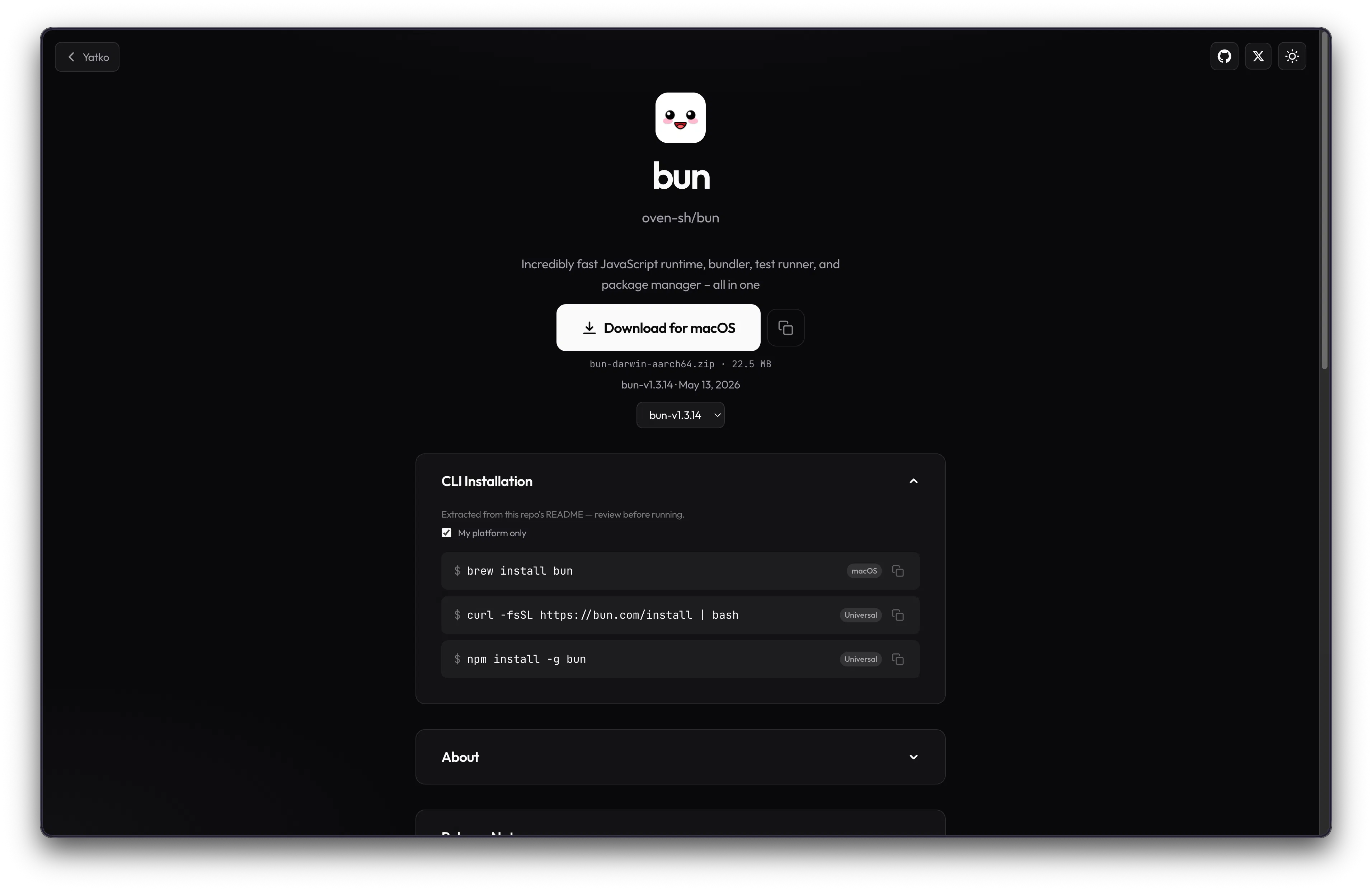 Yatko screenshot 1