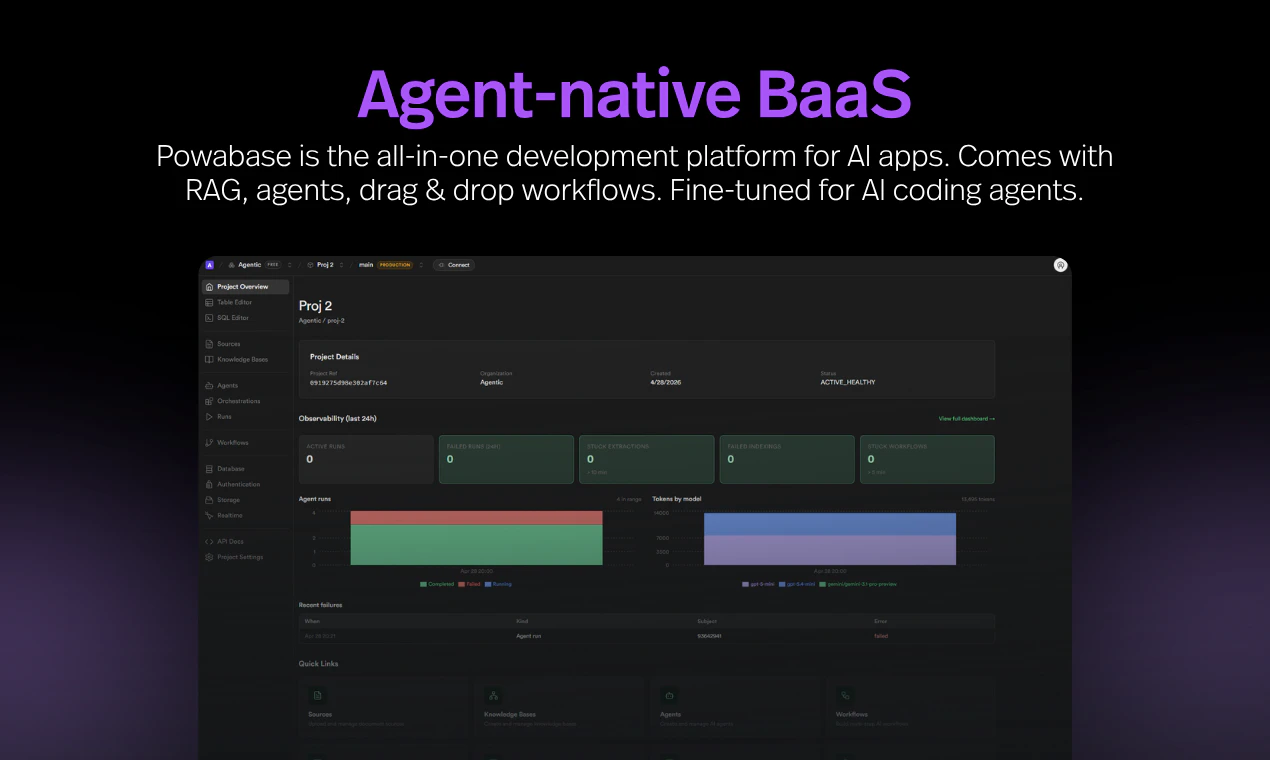 Powabase screenshot 1