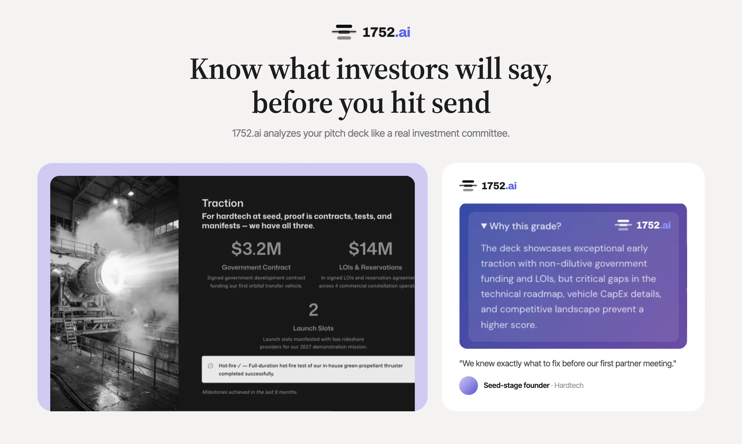 1752vc Pitch Deck Analyzer screenshot 1