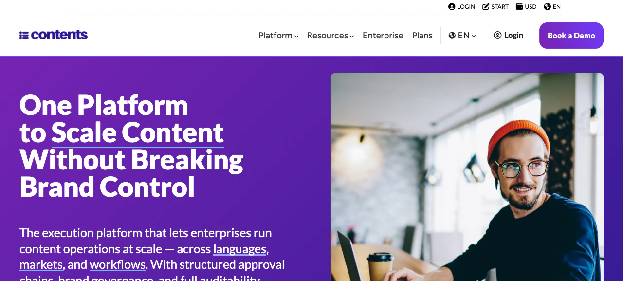 Contents.com screenshot 1