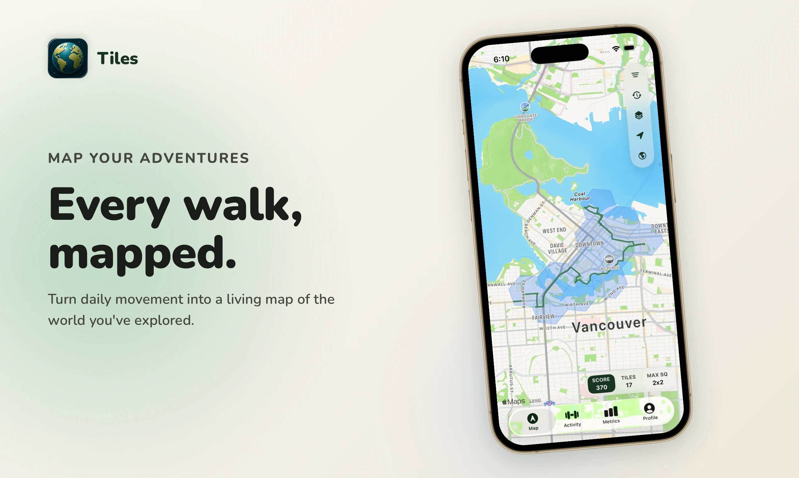 Tiles: Map Your Adventures screenshot 1