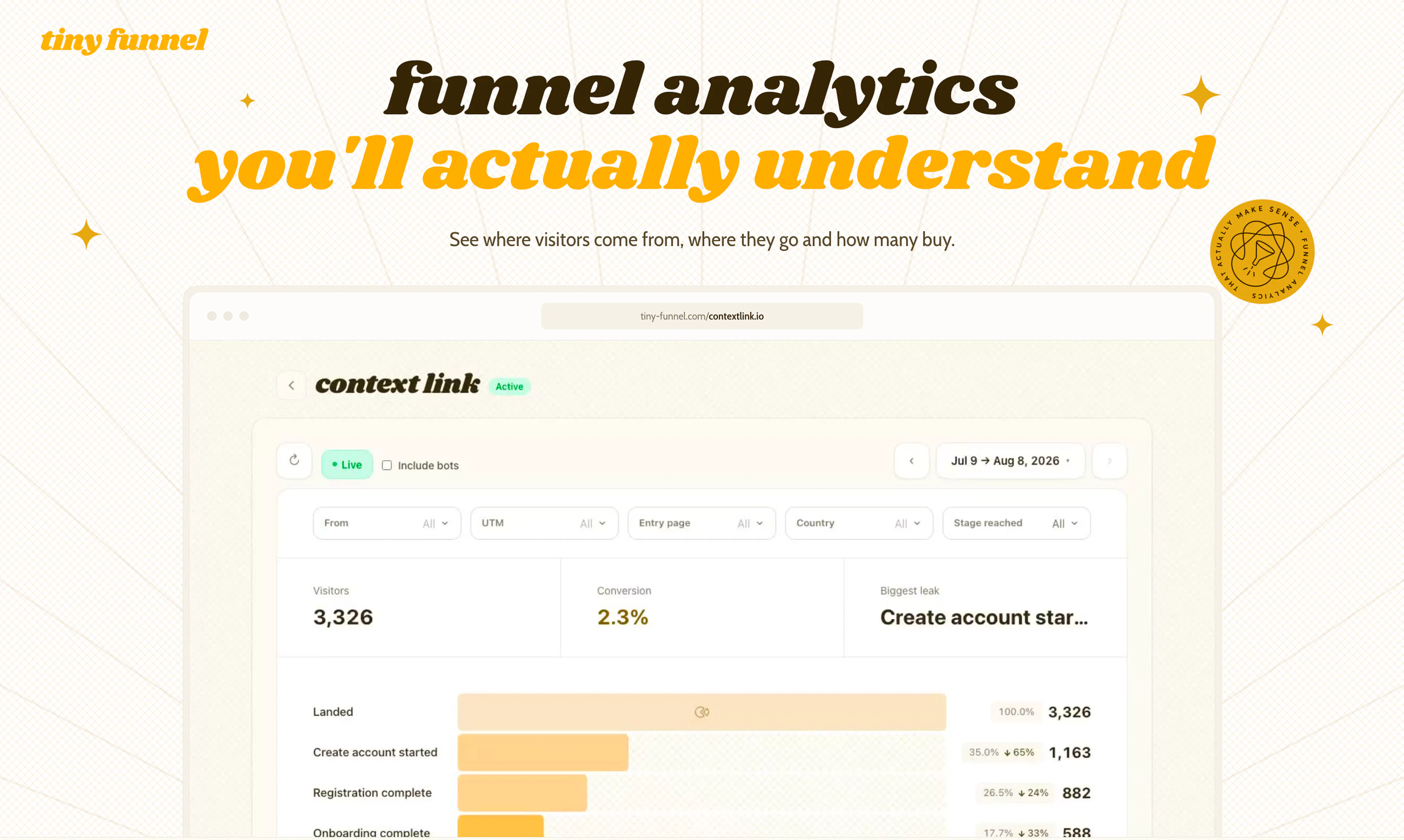 Tiny Funnel screenshot 1