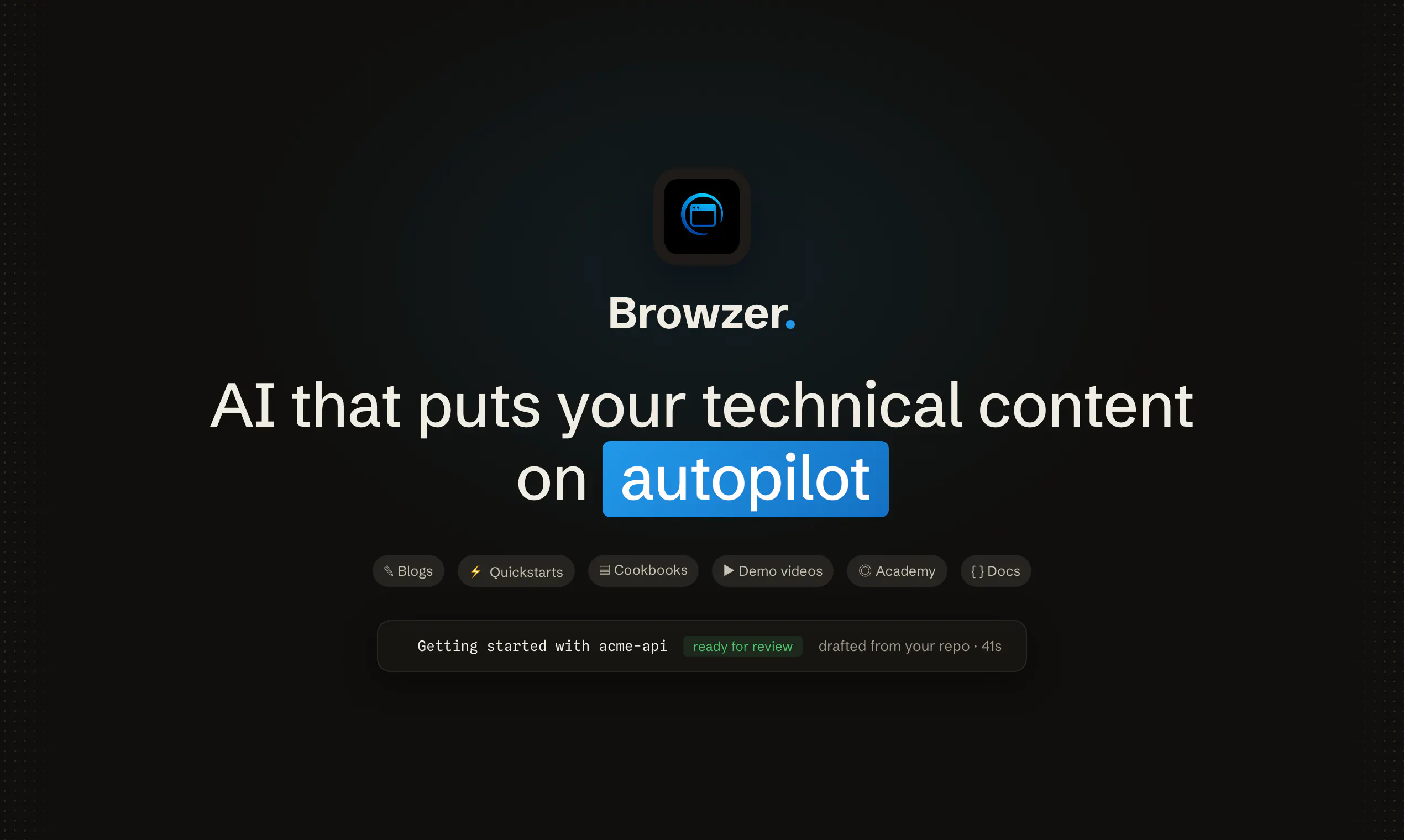 Browzer screenshot 1
