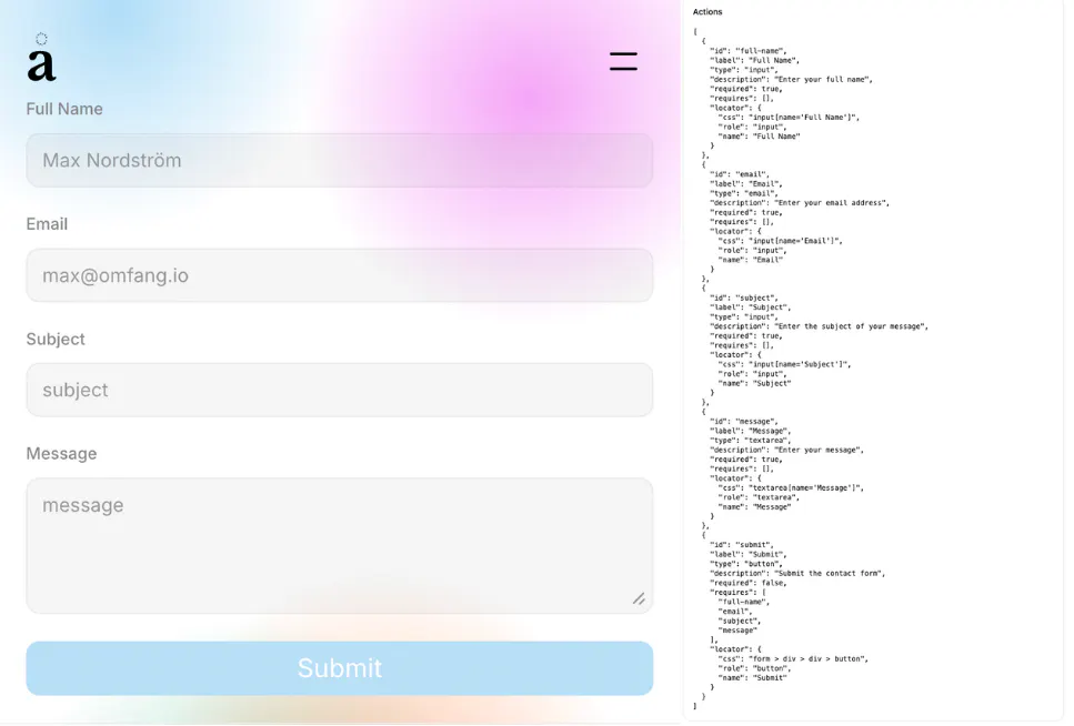 Manifest screenshot 1