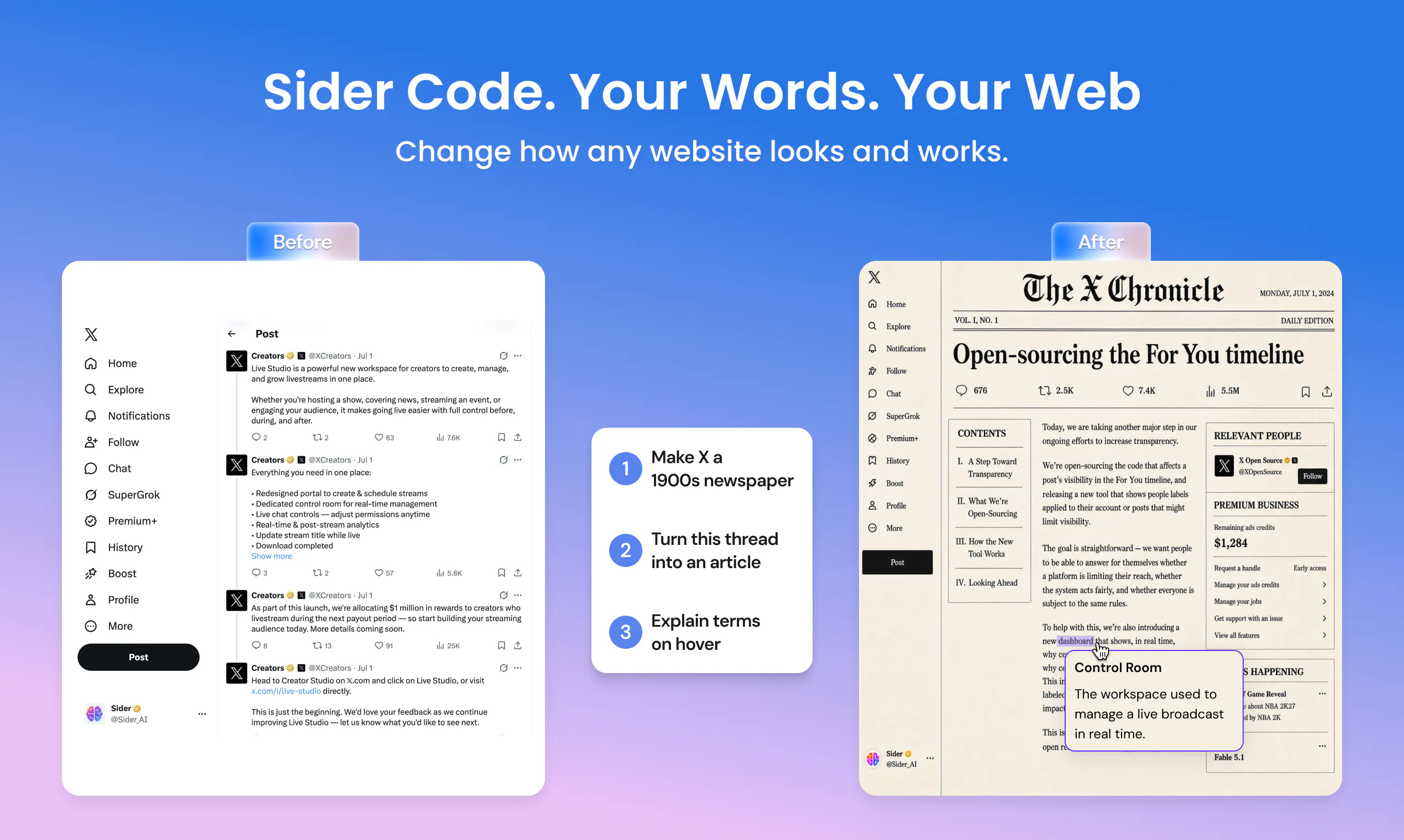 Sider Code screenshot 1