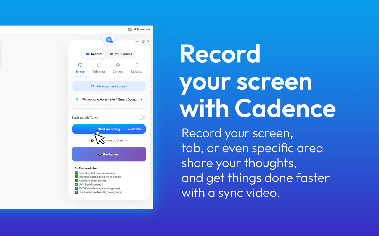 Cadence screenshot 1