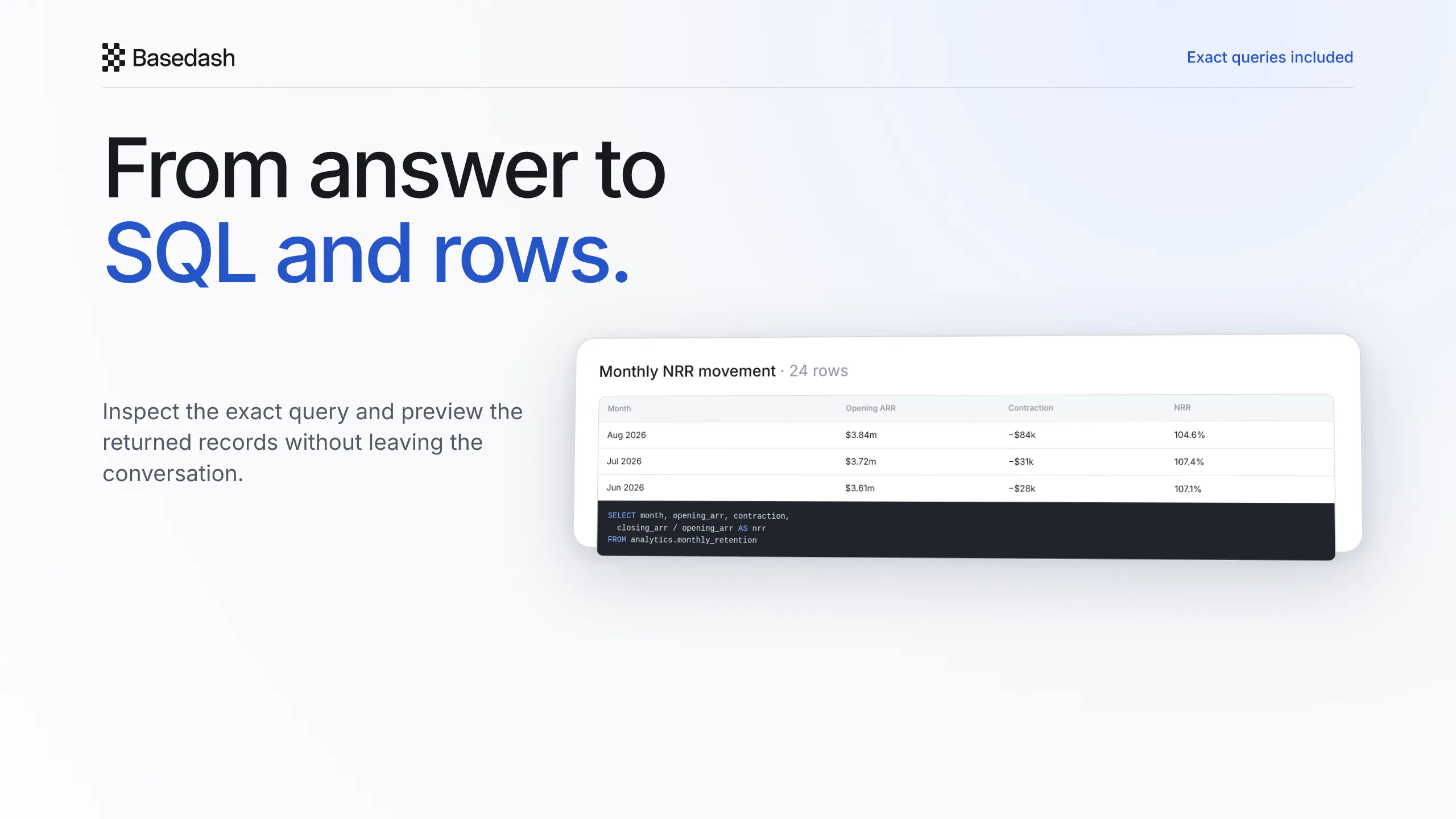 Basedash AI Sources screenshot 1