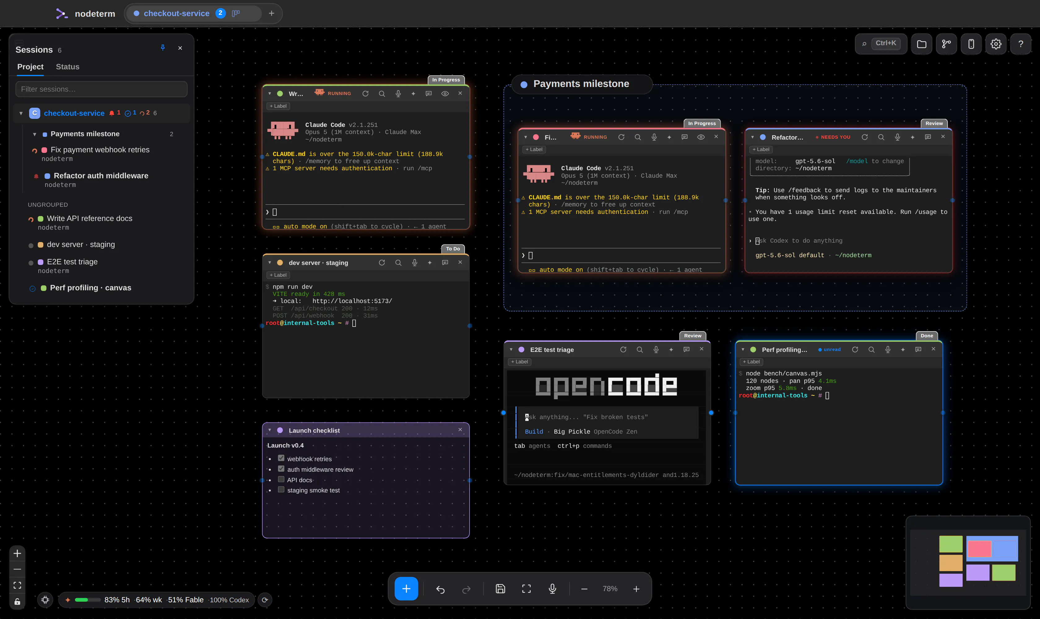 Nodeterm screenshot 1
