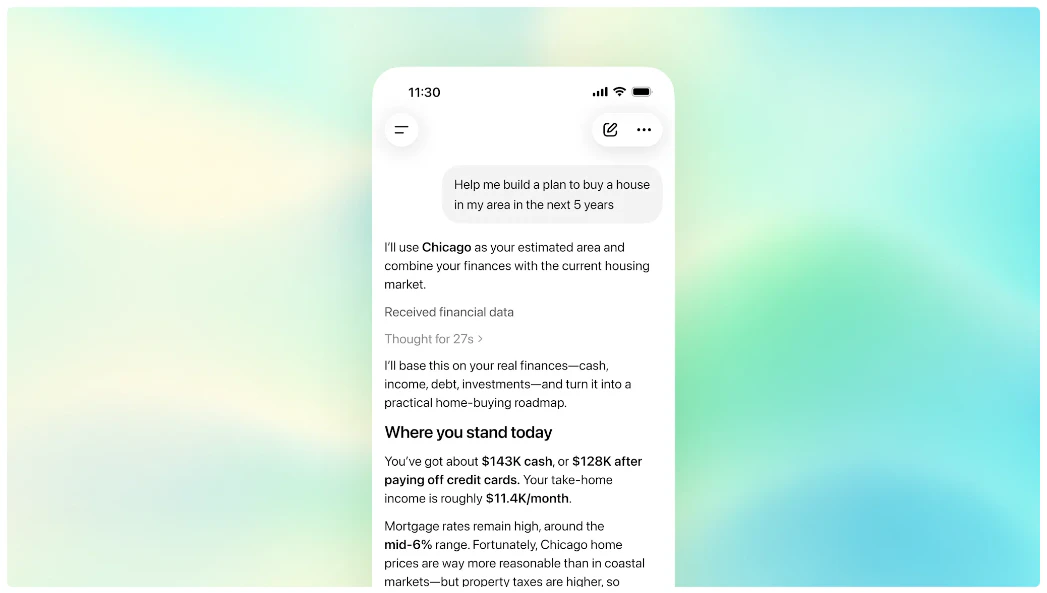 ChatGPT for Personal Finance screenshot 1