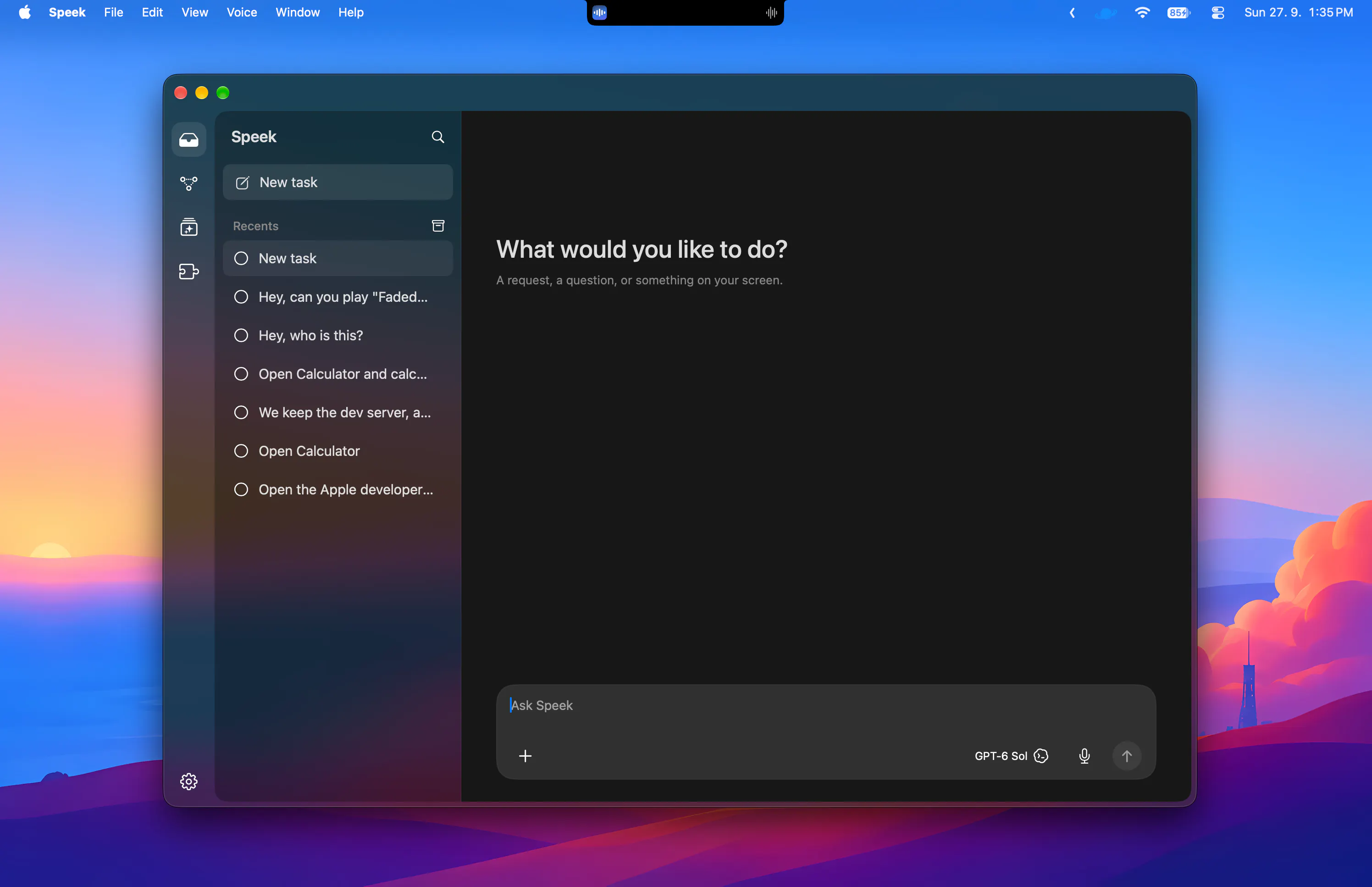 Speek screenshot 1