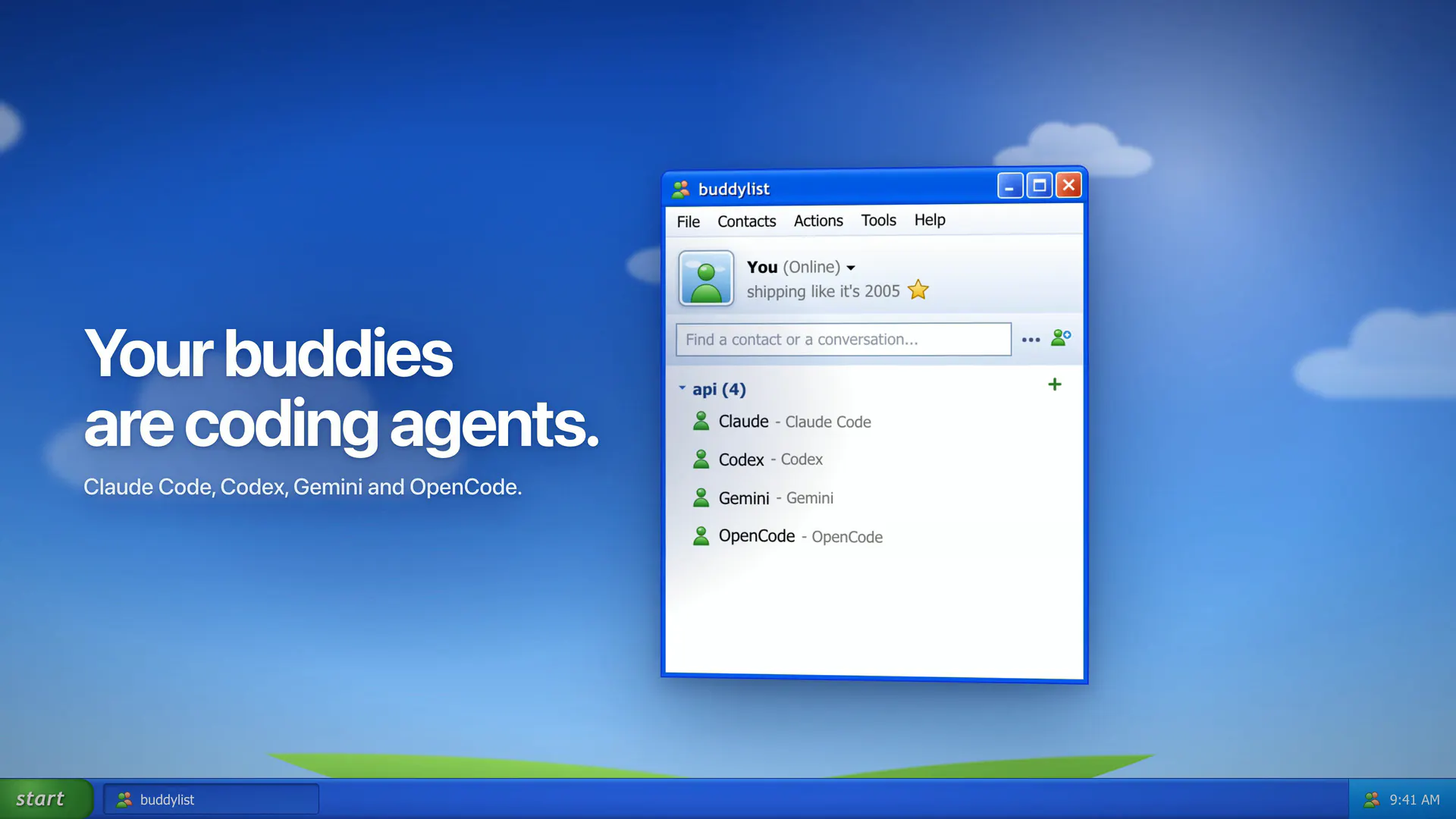 buddylist screenshot 1