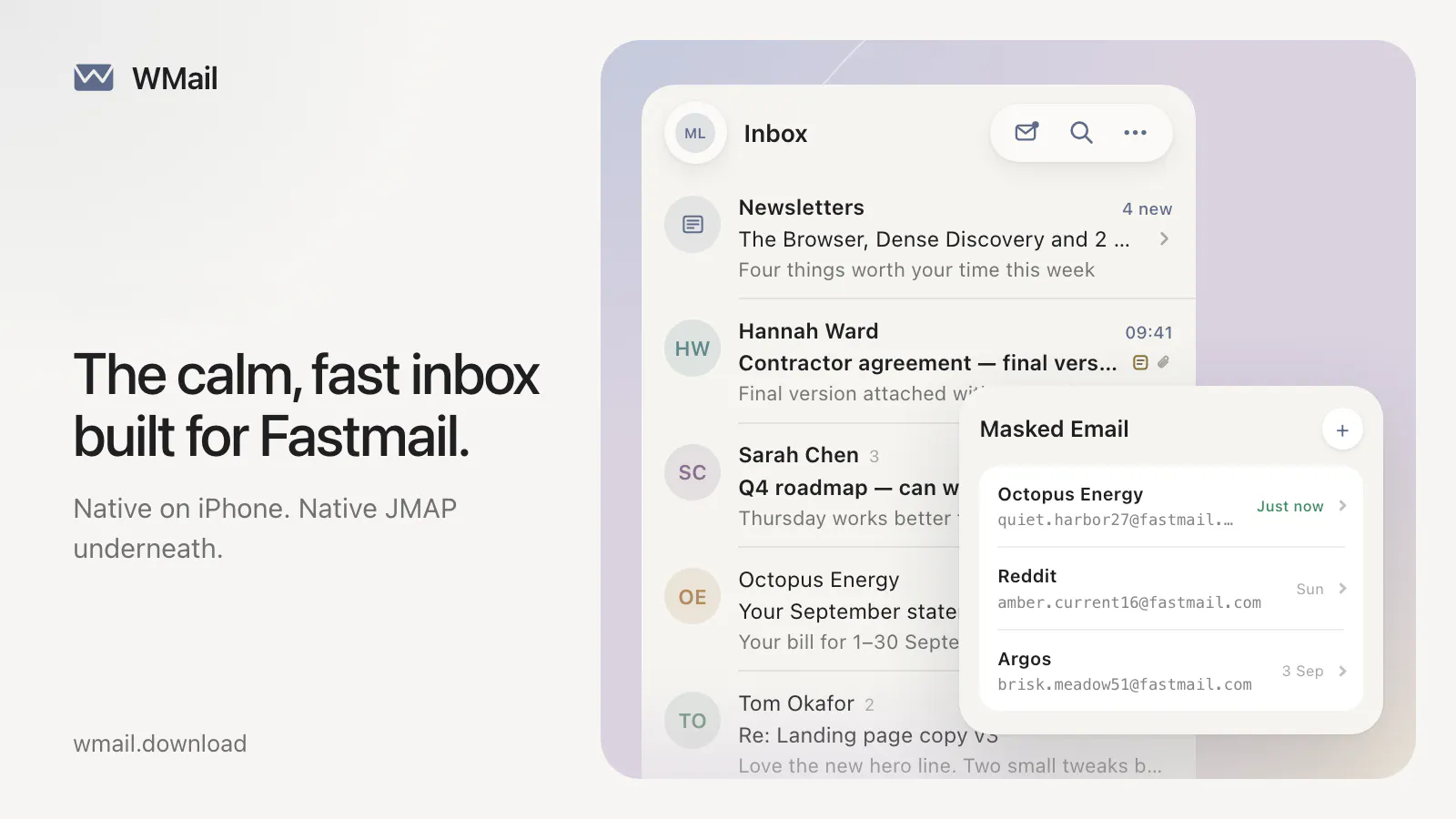 WMail screenshot 1