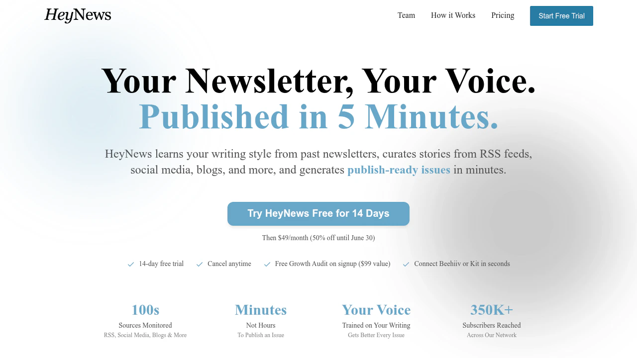 HeyNews screenshot 1
