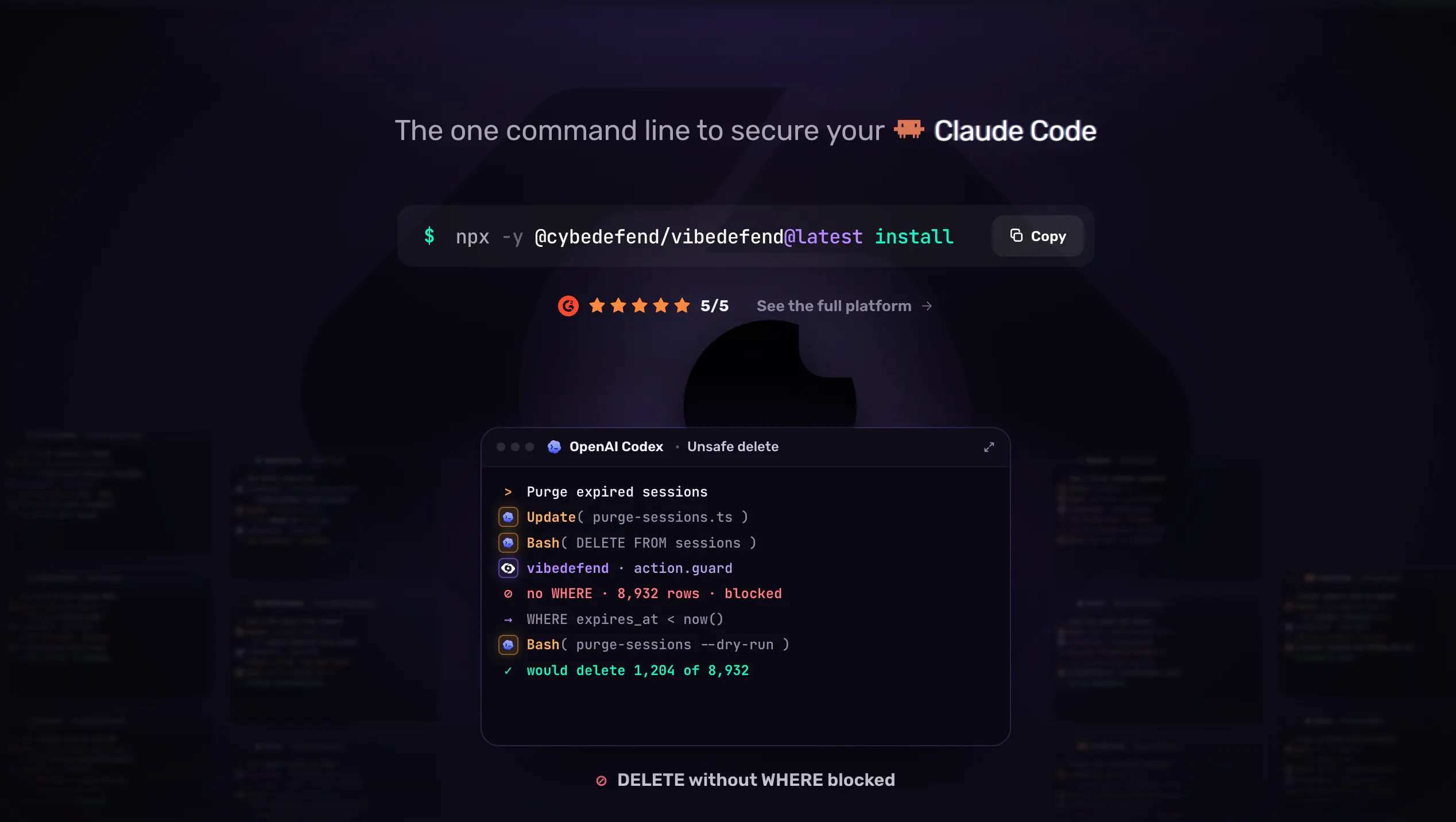 VibeDefend by CybeDefend screenshot 1