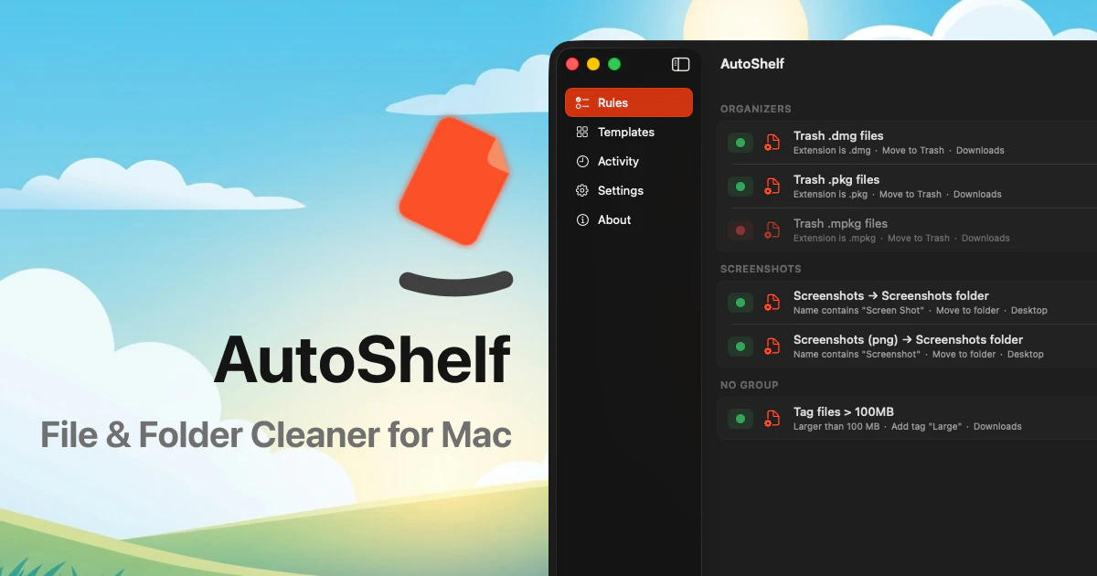 AutoShelf screenshot 1