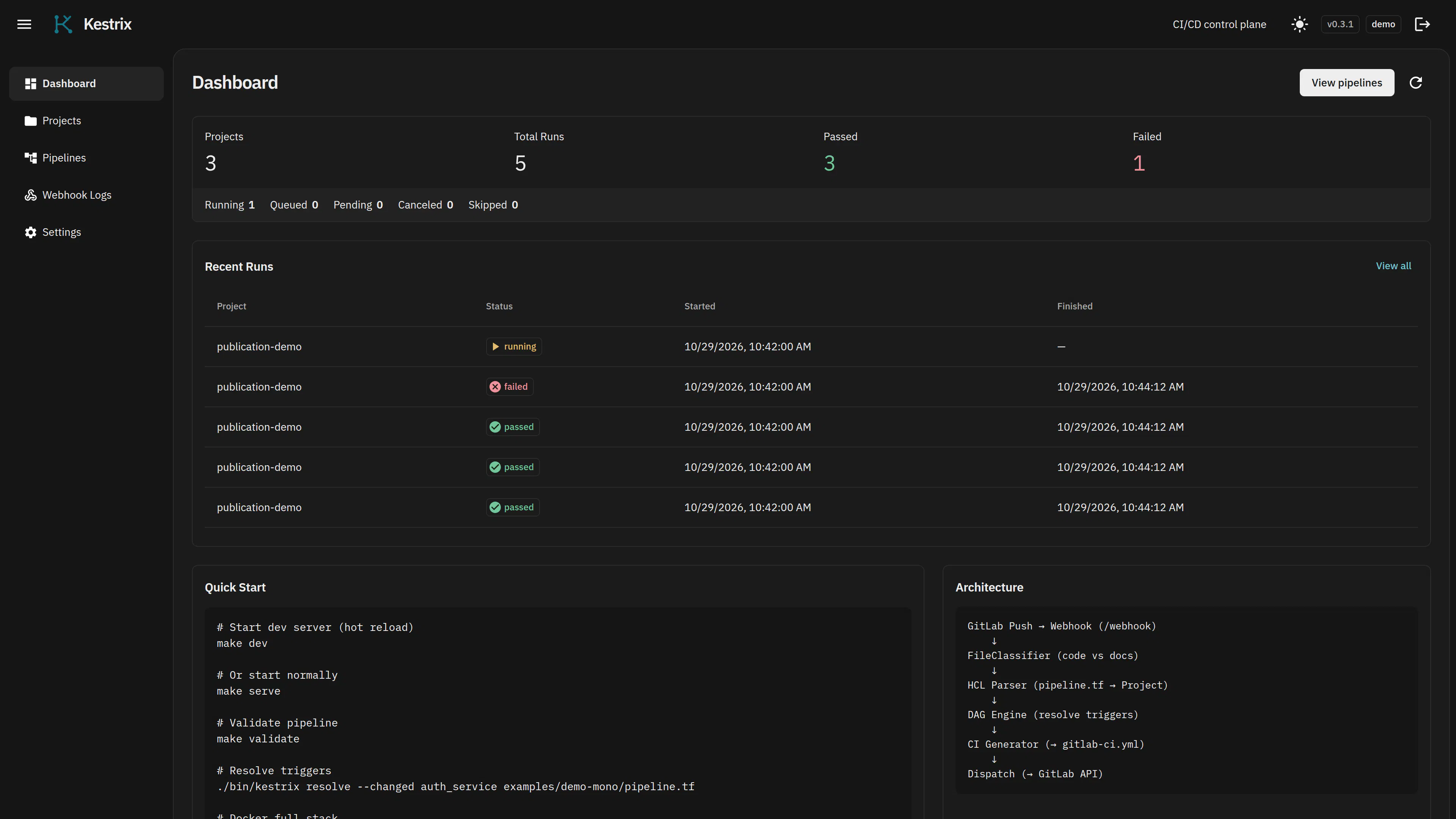 Kestrix screenshot 1